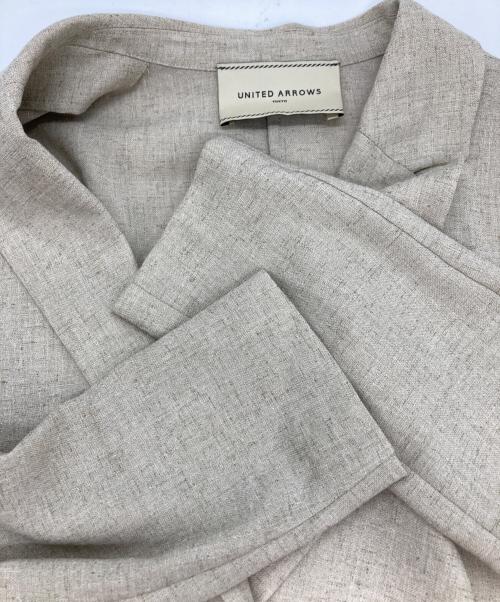 green label relaxing（グリーンレーベルリラクシング）green label relaxing (グリーンレーベルリラクシング) Spiree IAS テーラード ジャケット ベージュ サイズ:36の古着・服飾アイテム