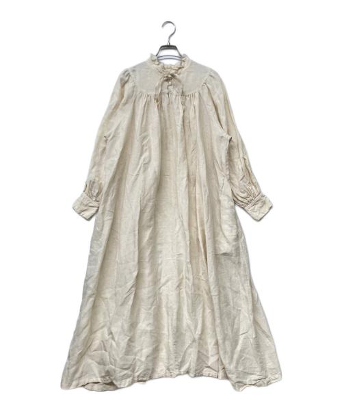 nest Robe（ネストローブ）nest Robe (ネストローブ) リネンブラウスワンピース アイボリー サイズ:Freeの古着・服飾アイテム