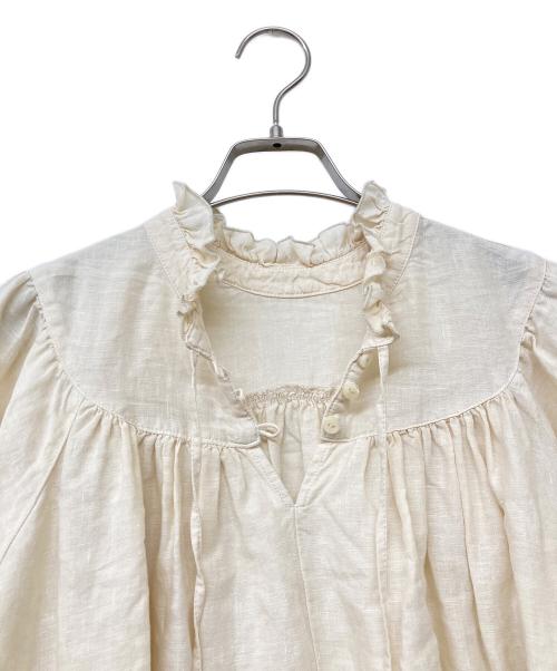 nest Robe（ネストローブ）nest Robe (ネストローブ) リネンブラウスワンピース アイボリー サイズ:Freeの古着・服飾アイテム