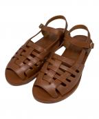 CUERENクエルン）の古着「VENICE 09 SANDAL Almond」｜ブラウン