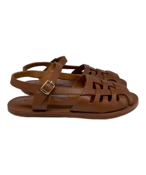 CUEREN（クエルン）CUEREN (クエルン) VENICE 09 SANDAL Almond ブラウン サイズ:24cmの古着・服飾アイテム