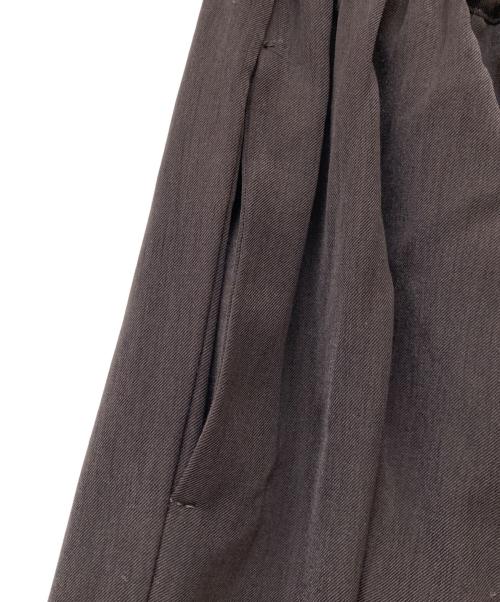 mizuiro-ind（ミズイロインド）mizuiro-ind (ミズイロインド) ワイドタックパンツ グレー サイズ:Freeの古着・服飾アイテム
