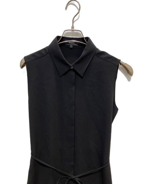 theory（セオリー）theory (セオリー) ノースリーブワンピース ブラック サイズ:2の古着・服飾アイテム