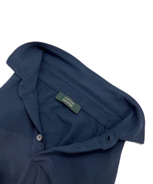 Zanone（ザノーネ）Zanone (ザノーネ) アイスコットンポロシャツ ネイビー サイズ:SIZE46の古着・服飾アイテム
