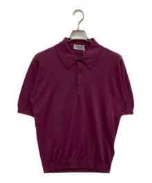 JOHN SMEDLEY（ジョンスメドレー）の古着「ISIS SHIRT FC SS」｜パープル