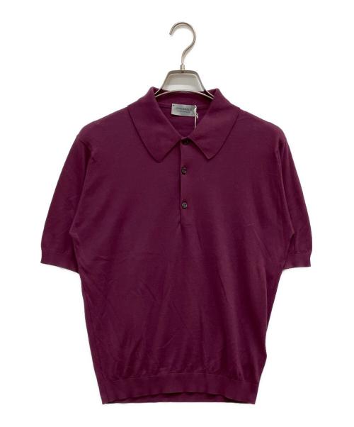 JOHN SMEDLEY（ジョンスメドレー）JOHN SMEDLEY (ジョンスメドレー) ISIS SHIRT FC SS パープル サイズ:Sの古着・服飾アイテム