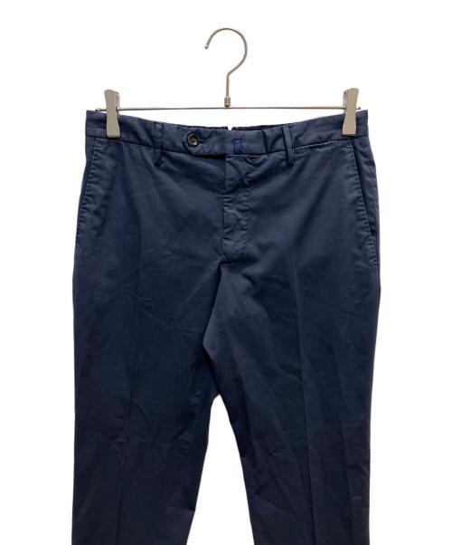 INCOTEX（インコテックス）INCOTEX (インコテックス) ドスキン スリムフィット スラックス コットンパンツ ネイビー サイズ:44の古着・服飾アイテム