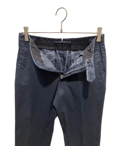 INCOTEX（インコテックス）INCOTEX (インコテックス) ドスキン スリムフィット スラックス コットンパンツ ネイビー サイズ:44の古着・服飾アイテム