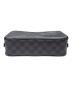 中古・古着 LOUIS VUITTON (ルイ ヴィトン) トラベルポーチ/ダミエ・グラフィット/トゥルース・トワレ GM ブラック サイズ:GM：80000円