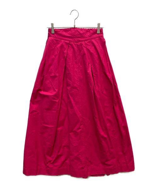 Velnica（ヴェルニカ）Velnica (ヴェルニカ) Cotton Tack Flare Long Skirt ショッキングピンク サイズ:FREEの古着・服飾アイテム