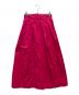 Velnica（ヴェルニカ）の古着「Cotton Tack Flare Long Skirt」｜ショッキングピンク