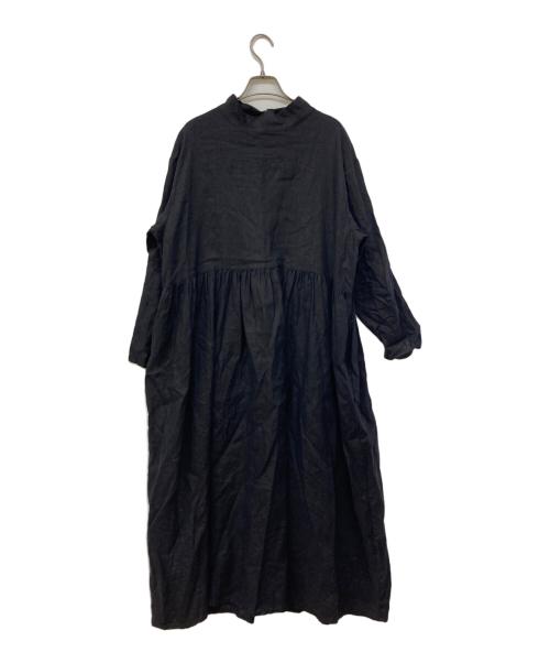 08MAB（ゼロハチマブ）08MAB (ゼロハチマブ) リネンワンピース ブラック サイズ:FREEの古着・服飾アイテム