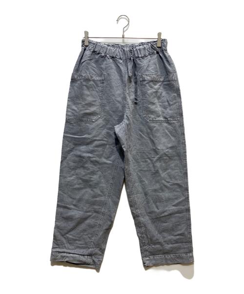 confect（コンフェクト）confect (コンフェクト) リネン和紙 デッキトラウザーズパンツ グレー サイズ:SIZE　3の古着・服飾アイテム