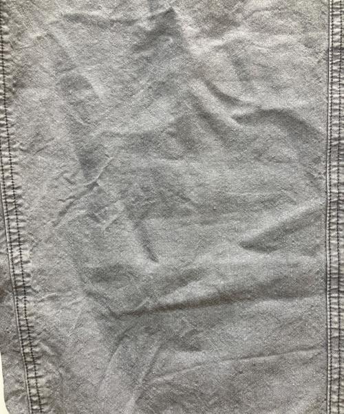 confect（コンフェクト）confect (コンフェクト) リネン和紙 デッキトラウザーズパンツ グレー サイズ:SIZE　3の古着・服飾アイテム