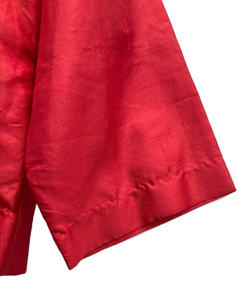 BUNON（ブノン）BUNON (ブノン) シルクカディのハイネックブラウス レッド サイズ:無しの古着・服飾アイテム