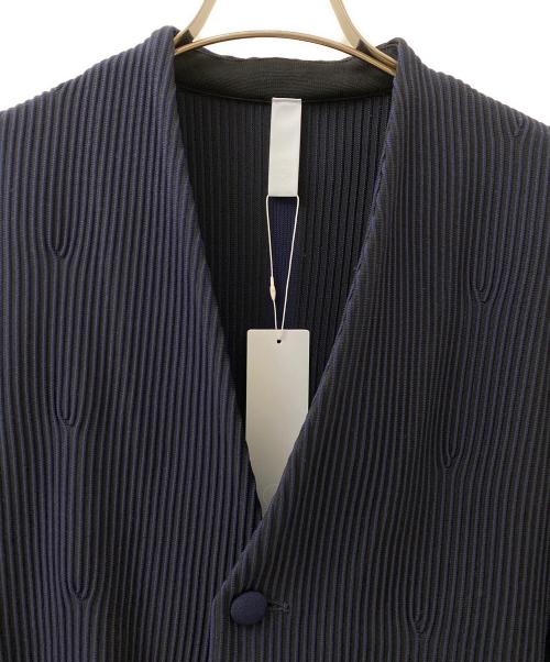 CFCL（シーエフシーエル）CFCL (シーエフシーエル) COLLARLESS FLARE JACKET ネイビー サイズ:1の古着・服飾アイテム