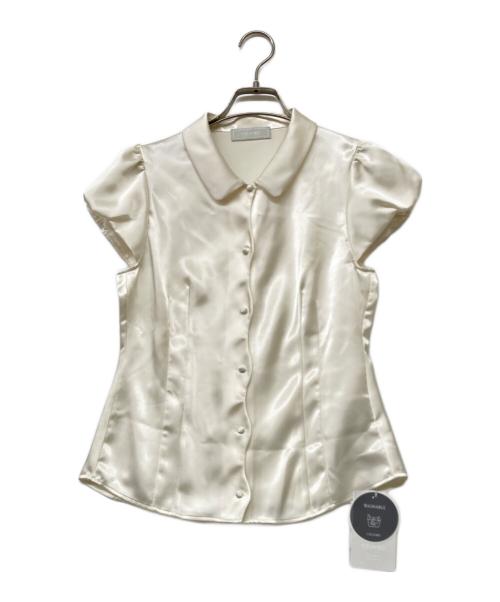 CELFORD（セルフォード）CELFORD (セルフォード) 26SS フロントスカラサテンブラウス アイボリー サイズ:size36の古着・服飾アイテム