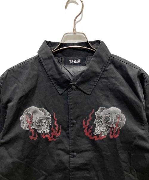 WILDSIDE YOHJI YAMAMOTO（ワイルドサイド ヨウジ ヤマモト）WILDSIDE YOHJI YAMAMOTO (ワイルドサイド ヨウジ ヤマモト) 龍が如くスタジオ Coach Jacket ブラック サイズ:4の古着・服飾アイテム