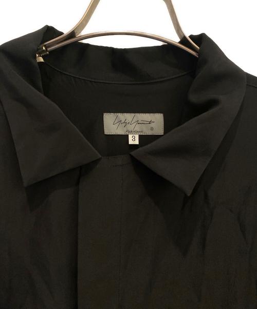 Yohji Yamamoto pour homme（ヨウジヤマモト プールオム）Yohji Yamamoto pour homme (ヨウジヤマモト プールオム) ダリアレイヤードアロハB ブラック×レッド サイズ:3の古着・服飾アイテム