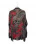 WILDSIDE YOHJI YAMAMOTO (ワイルドサイド ヨウジ ヤマモト) 龍が如くスタジオ Rayon Shirt(花髑髏) ブラック×レッド サイズ:3：65000円