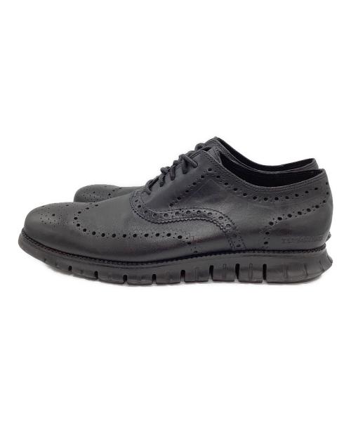 COLE HAAN（コールハーン）COLE HAAN (コールハーン) ゼログランド ウィング オックスフォード ビジネスシューズ ブラック サイズ:10 1/2の古着・服飾アイテム