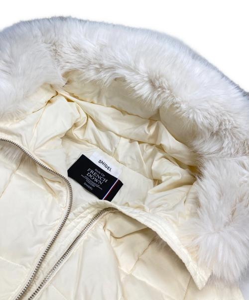 Snidel（スナイデル）Snidel (スナイデル) スタイルアップフレンチダウンロングコート アイボリー サイズ:00の古着・服飾アイテム
