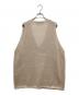 mizuiro-ind (ミズイロインド) wide V neck vest ベージュ サイズ:表記無し：5000円