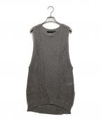 mizuiro-indミズイロインド）の古着「mesh pattern vest」｜グレー