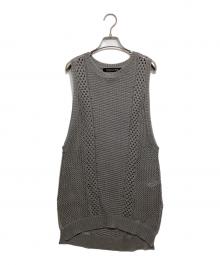 mizuiro-ind（ミズイロインド）の古着「mesh pattern vest」｜グレー