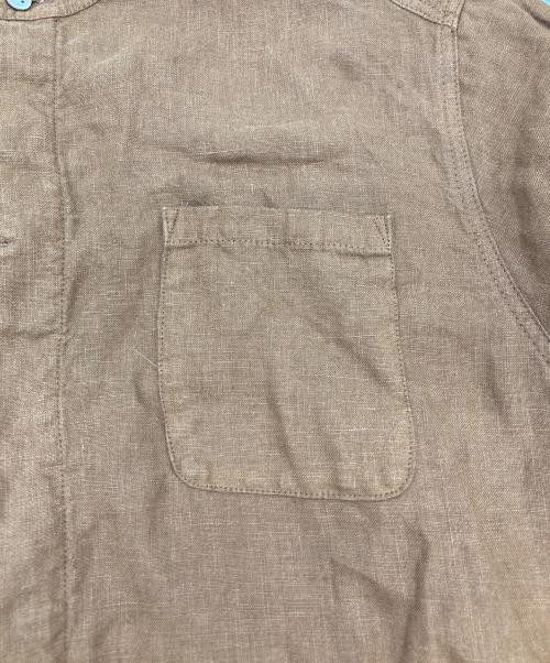nest Robe（ネストローブ）nest Robe (ネストローブ) リネンシャツワンピース ブラウン サイズ:2の古着・服飾アイテム