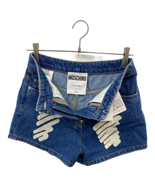 MOSCHINO COUTURE（モスキーノクチュール）MOSCHINO COUTURE (モスキーノクチュール) デニムショートパンツ インディゴ サイズ:40の古着・服飾アイテム
