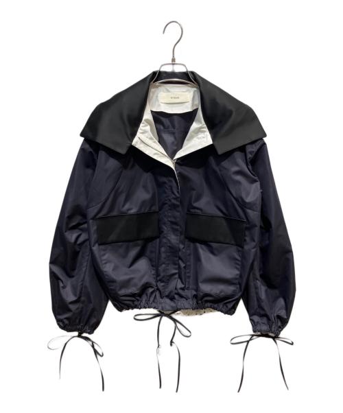 CYCLAS（シクラス）CYCLAS (シクラス) バイカラーブルゾン ネイビー サイズ:36の古着・服飾アイテム