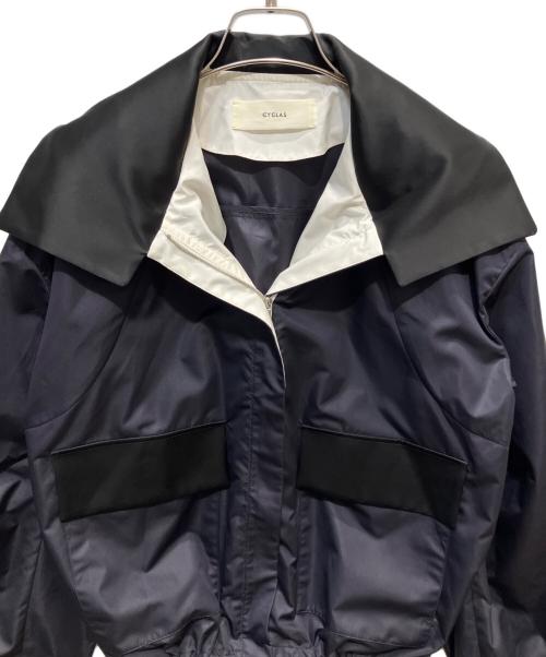 CYCLAS（シクラス）CYCLAS (シクラス) バイカラーブルゾン ネイビー サイズ:36の古着・服飾アイテム