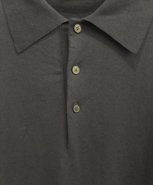 AURALEE（オーラリー）AURALEE (オーラリー) GIZA HIGH GAUGE KNIT POLO/ギザ コットン ハイゲージ ニット ポロ ネイビー サイズ:4の古着・服飾アイテム