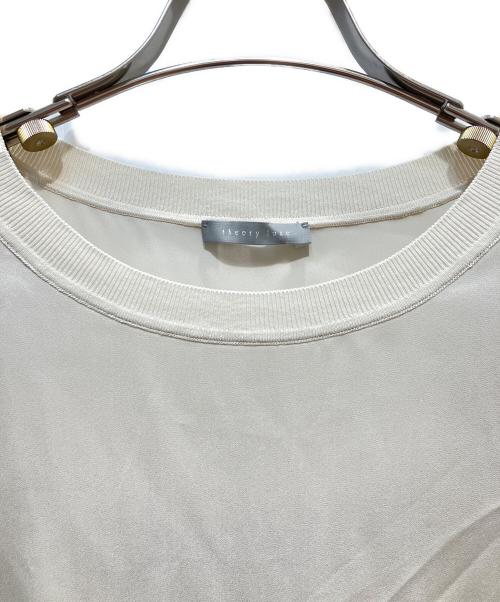 theory luxe（セオリーリュクス）theory luxe (セオリーリュクス) サテンショートスリーブTブラウス ベージュ サイズ:40の古着・服飾アイテム