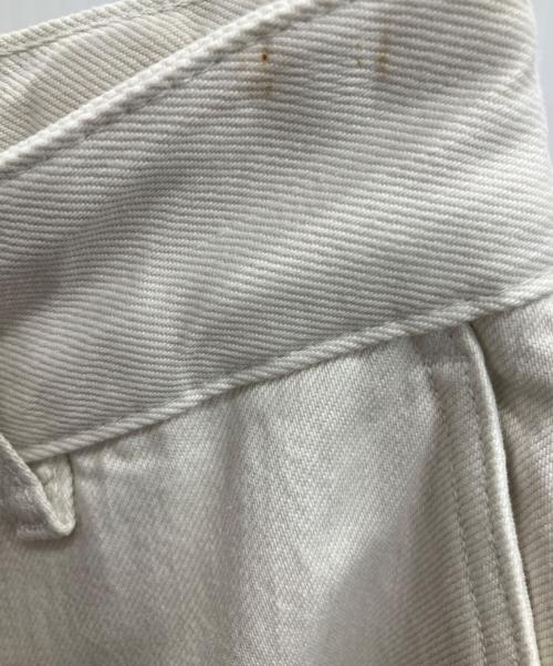 STUDIO NICHOLSON（スタジオ ニコルソン）STUDIO NICHOLSON (スタジオ ニコルソン) デニムパンツ ホワイト サイズ:UK6 IT38の古着・服飾アイテム