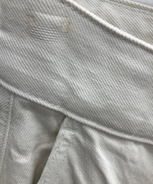 STUDIO NICHOLSON（スタジオ ニコルソン）STUDIO NICHOLSON (スタジオ ニコルソン) デニムパンツ ホワイト サイズ:UK6 IT38の古着・服飾アイテム