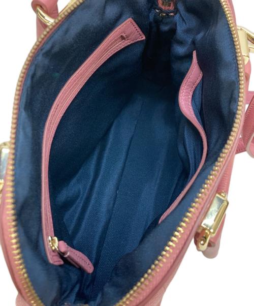 COLE HAAN（コールハーン）COLE HAAN (コールハーン) タリースモールドームサッチェルショルダーバッグ ピンクの古着・服飾アイテム