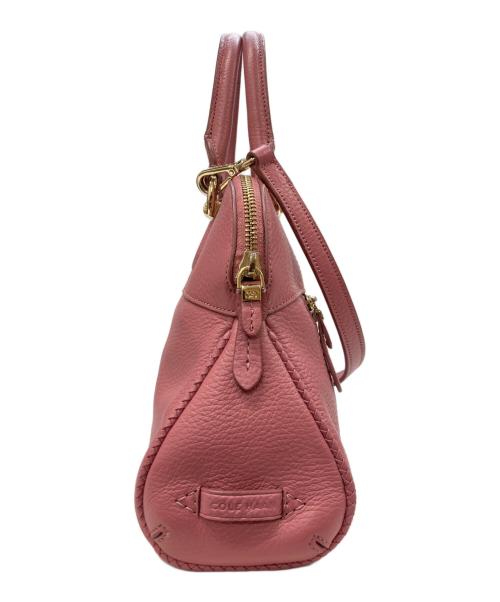 COLE HAAN（コールハーン）COLE HAAN (コールハーン) タリースモールドームサッチェルショルダーバッグ ピンクの古着・服飾アイテム