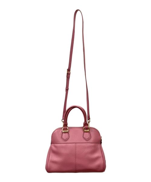 COLE HAAN（コールハーン）COLE HAAN (コールハーン) タリースモールドームサッチェルショルダーバッグ ピンクの古着・服飾アイテム