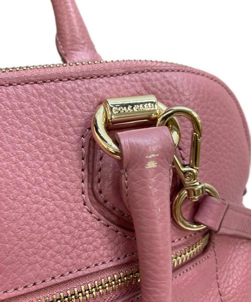 COLE HAAN（コールハーン）COLE HAAN (コールハーン) タリースモールドームサッチェルショルダーバッグ ピンクの古着・服飾アイテム