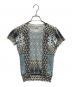 ETRO（エトロ）の古着「シルクパッチワークニット」｜ライトブルー
