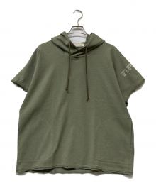 NEW BALANCE×tokyo design studio（ニューバランス×トウキョウデザインスタジオ）の古着「Garment Dye Heavy Weight Dry SS Hoodie/ガーメント・ダイ ヘビー・ウエイト ドライ エスエス フーディー」｜グリーン