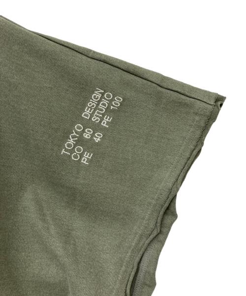 NEW BALANCE（ニューバランス）NEW BALANCE TOKYO DESIGN STUDIO Garment Dye Heavy Weight Dry SS Hoodie/ガーメント・ダイ ヘビー・ウエイト ドライ エスエス フーディー グリーン サイズ:XL 未使用品の古着・服飾アイテム
