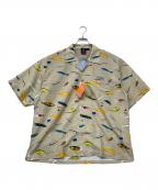 BEAMS×Columbiaビームス×コロンビア）の古着「別注 PFG Trollers Best (TM)BMS Short Sleeve Shirt(ベッチュウ ピーエフジー トローラーズ ベスト ビーエムエス ショート スリーブ シャツ)」｜ベージュ