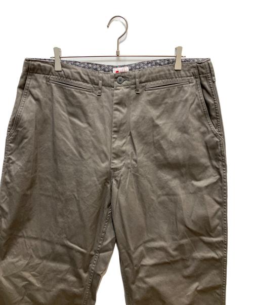 BEAMS JAPAN（ビームスジャパン）BEAMS JAPAN (ビームスジャパン) ビッグ チノパンツ グレー サイズ:XL 未使用品の古着・服飾アイテム