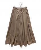 BLUE LABEL CRESTBRIDGEブルーレーベルクレストブリッジ）の古着「ワイドパンツ」｜ベージュ