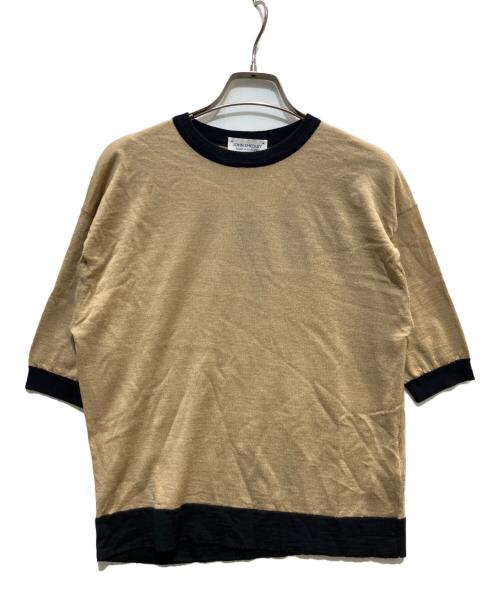 JOHN SMEDLEY（ジョンスメドレー）JOHN SMEDLEY (ジョンスメドレー) リンガーニット ベージュ サイズ:Mの古着・服飾アイテム