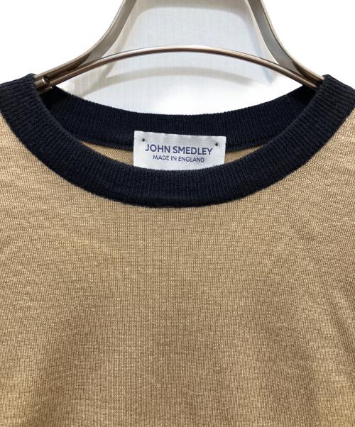 JOHN SMEDLEY（ジョンスメドレー）JOHN SMEDLEY (ジョンスメドレー) リンガーニット ベージュ サイズ:Mの古着・服飾アイテム