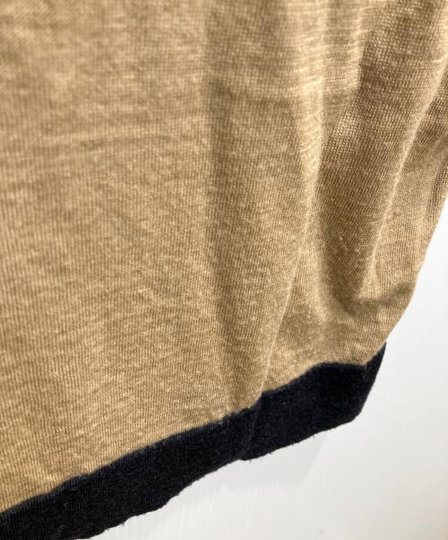 JOHN SMEDLEY（ジョンスメドレー）JOHN SMEDLEY (ジョンスメドレー) リンガーニット ベージュ サイズ:Mの古着・服飾アイテム